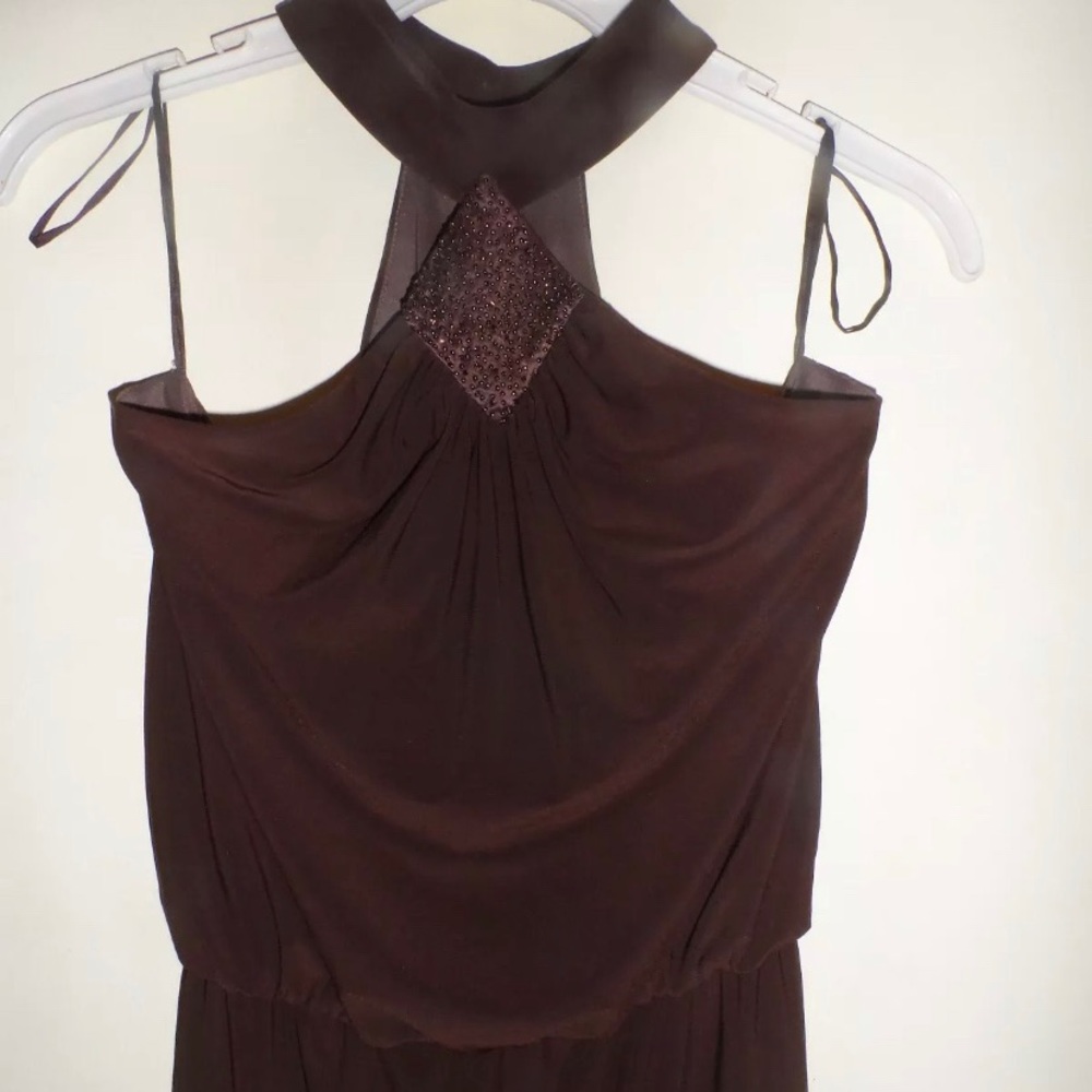 Nine West Brown Off Shoulder Dress
